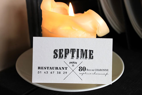 Restaurant Septime in Parijs